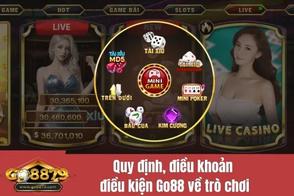 Quy đinh, điều khoản điều kiện về trò chơi